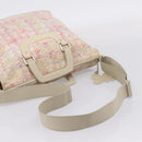 CHANEL Hand Bag Canvas 2way Pink Silver CC Auth bs37241-8