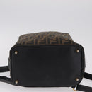 FENDI Zucca Canvas Backpack Black Gold Tone Auth bs37242-5