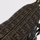 FENDI Zucca Canvas Backpack Black Gold Tone Auth bs37242-23