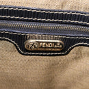 FENDI Zucca Canvas Backpack Black Gold Tone Auth bs37242-24