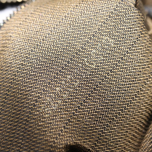 FENDI Zucca Canvas Backpack Black Gold Tone Auth bs37242