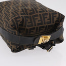 FENDI Zucca Canvas Backpack Black Gold Tone Auth bs37242-6