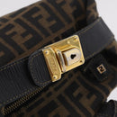 FENDI Zucca Canvas Backpack Black Gold Tone Auth bs37242-7