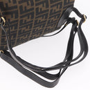 FENDI Zucca Canvas Backpack Black Gold Tone Auth bs37242-8