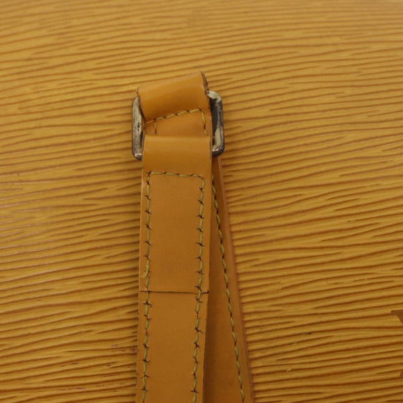 LOUIS VUITTON Epi Soufflot Hand Bag Yellow M52229 LV Auth bs37246