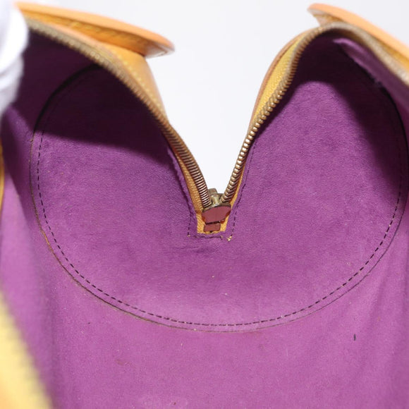 LOUIS VUITTON Epi Soufflot Hand Bag Yellow M52229 LV Auth bs37246