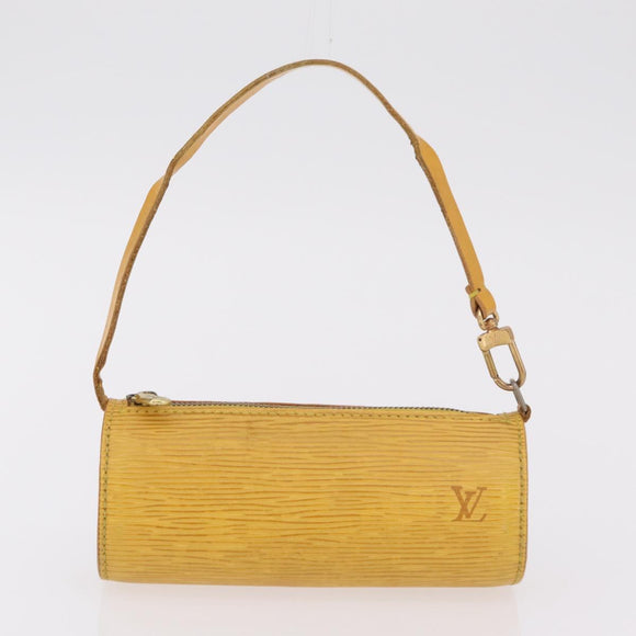 LOUIS VUITTON Epi Soufflot Hand Bag Yellow M52229 LV Auth bs37246