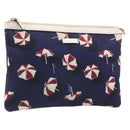 GUCCI Clutch Bag Canvas Navy Gold Tone 286209 Auth bs37249-1