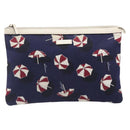 GUCCI Clutch Bag Canvas Navy Gold Tone 286209 Auth bs37249-13