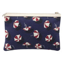 GUCCI Clutch Bag Canvas Navy Gold Tone 286209 Auth bs37249-2