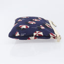 GUCCI Clutch Bag Canvas Navy Gold Tone 286209 Auth bs37249-3