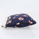GUCCI Clutch Bag Canvas Navy Gold Tone 286209 Auth bs37249-4