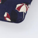 GUCCI Clutch Bag Canvas Navy Gold Tone 286209 Auth bs37249-14