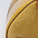 LOUIS VUITTON Monogram Vernis Mercer Boston Bag Beige M91000 LV Auth bs37250-15