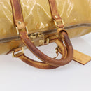 LOUIS VUITTON Monogram Vernis Mercer Boston Bag Beige M91000 LV Auth bs37250-9