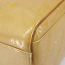 LOUIS VUITTON Monogram Vernis Mercer Boston Bag Beige M91000 LV Auth bs37250-21