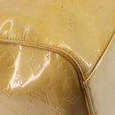 LOUIS VUITTON Monogram Vernis Mercer Boston Bag Beige M91000 LV Auth bs37250-22