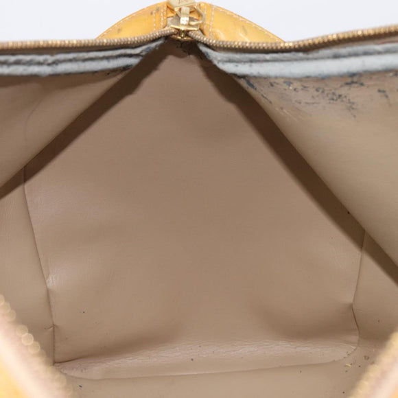 LOUIS VUITTON Monogram Vernis Mercer Boston Bag Beige M91000 LV Auth bs37250