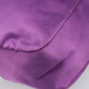 PRADA Pouch Satin Purple Silver Auth bs37251-14