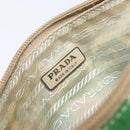 PRADA Pouch Nylon Multicolor Silver Auth bs37253A-10