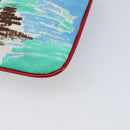 PRADA Pouch Nylon Multicolor Silver Auth bs37253A-7