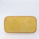 LOUIS VUITTON Monogram Vernis Houston Hand Bag Beige M91004 LV Auth bs37263-5