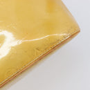 LOUIS VUITTON Monogram Vernis Houston Hand Bag Beige M91004 LV Auth bs37263-9