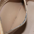 LOUIS VUITTON Monogram Vernis Houston Hand Bag Beige M91004 LV Auth bs37263-28