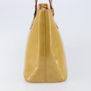LOUIS VUITTON Monogram Vernis Houston Hand Bag Beige M91004 LV Auth bs37263-4