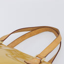 LOUIS VUITTON Monogram Vernis Houston Hand Bag Beige M91004 LV Auth bs37263-14