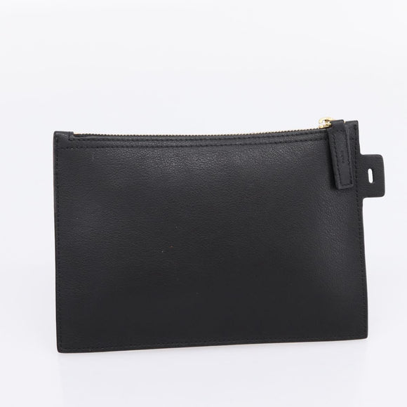 SAINT LAURENT Tote Bag Leather Black Gold 394195 Auth bs37268