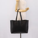 SAINT LAURENT Tote Bag Leather Black Gold 394195 Auth bs37268-23