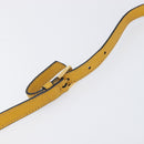 Miu Miu Hand Bag Leather 2way Yellow Gold Tone Auth bs37269A-9