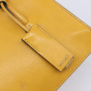 Miu Miu Hand Bag Leather 2way Yellow Gold Tone Auth bs37269A-23