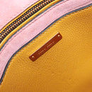 Miu Miu Hand Bag Leather 2way Yellow Gold Tone Auth bs37269A-26