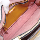 Miu Miu Hand Bag Leather 2way Yellow Gold Tone Auth bs37269A-10