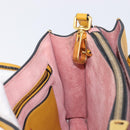Miu Miu Hand Bag Leather 2way Yellow Gold Tone Auth bs37269A-27