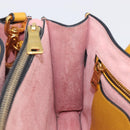 Miu Miu Hand Bag Leather 2way Yellow Gold Tone Auth bs37269A-28