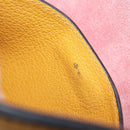Miu Miu Hand Bag Leather 2way Yellow Gold Tone Auth bs37269A-11