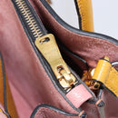 Miu Miu Hand Bag Leather 2way Yellow Gold Tone Auth bs37269A-32