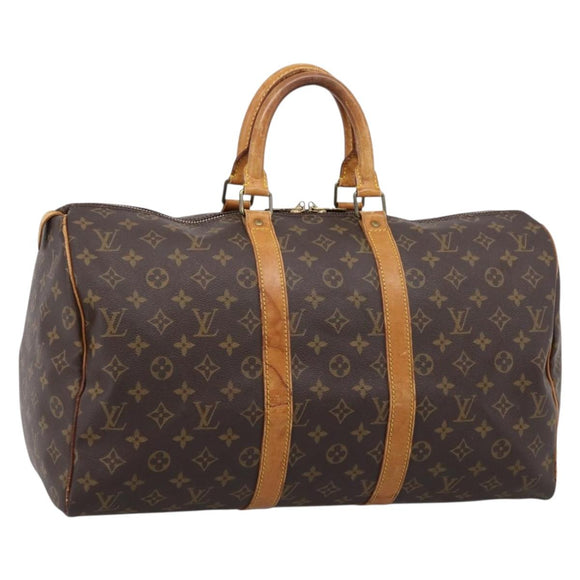LOUIS VUITTON Monogram Keepall 45 Boston Bag M41428 LV Auth bs37277