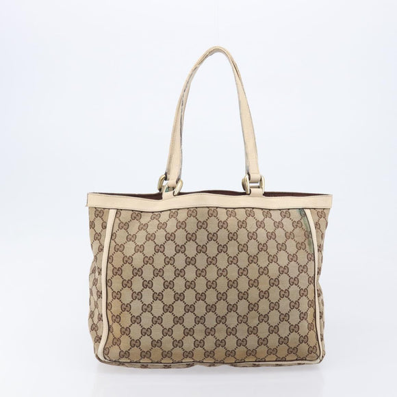 GUCCI GG Supreme Shoulder Bag 3 Set Beige Black Silver Auth bs37284