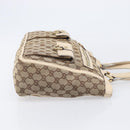 GUCCI GG Supreme Shoulder Bag 3 Set Beige Black Silver Auth bs37284-13