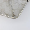 GUCCI GG Supreme Shoulder Bag 3 Set Beige Black Silver Auth bs37284-25