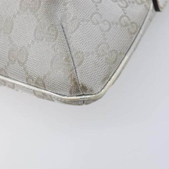 GUCCI GG Supreme Shoulder Bag 3 Set Beige Black Silver Auth bs37284