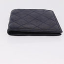 CHANEL Wallet Leather 3 Set Black Red Navy CC Auth bs37285-14