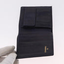 CHANEL Wallet Leather 3 Set Black Red Navy CC Auth bs37285-16