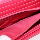 CHANEL Wallet Leather 3 Set Black Red Navy CC Auth bs37285-26