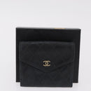 CHANEL Wallet Leather 3 Set Black Red Navy CC Auth bs37285-27