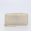 LOUIS VUITTON Damier Azur Monogram Empreinte Wallet 2 Set Ivory LV Auth bs37286-12
